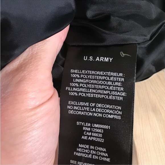 New With Tags Army lightweight Digital Camo Puffer Jacket Coat Sz L Large - Picture 8 of 10